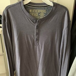 Blue Henley Long Sleeve shirt